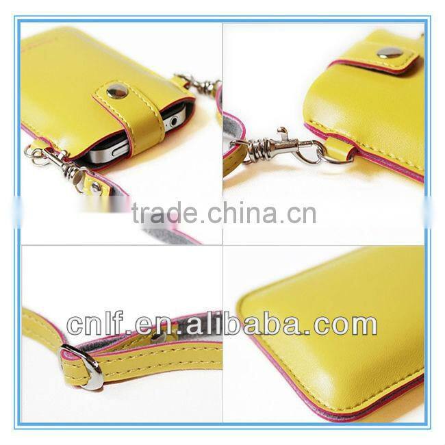 PU Cell Phone, Mobile Phone Neck Hanging Bag
