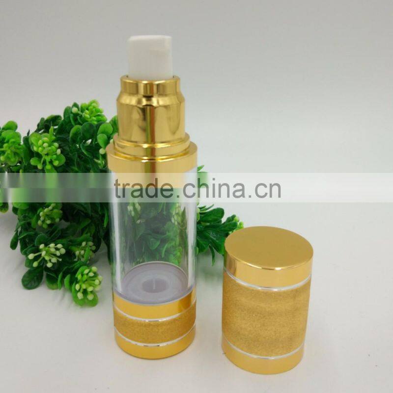 hot stamping white care shower skin care airless cream jar/pump bottle