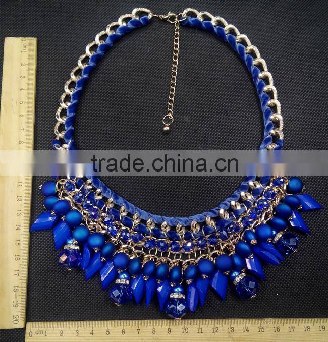 Luxury Crystal Party Necklace Vintage Jewelry Water Drop Collar Necklace New Design 2015