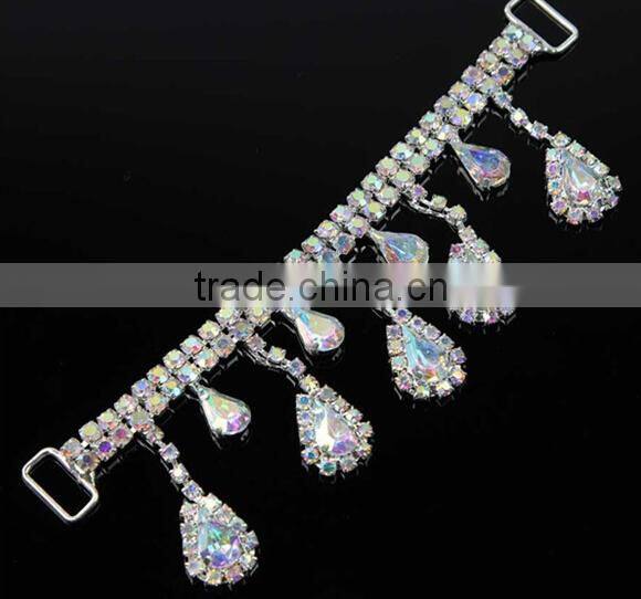 AB Fancy Stones Rhinestone Bikini Connectors Seasofbeauty