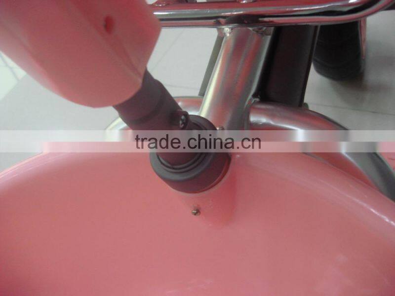 2015 white colros Baby tricycle wtih 3 point safety belt, pass en71cert with good quality keep your baby safe and comfirtable