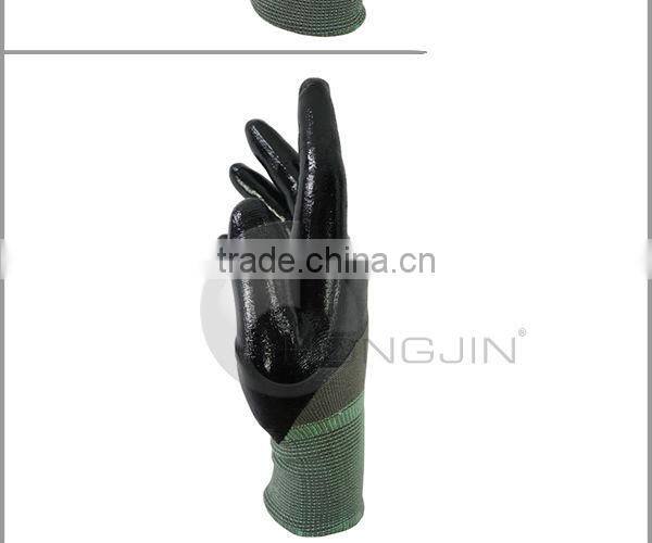 Nitrile Coated, open back, Nylon Glove