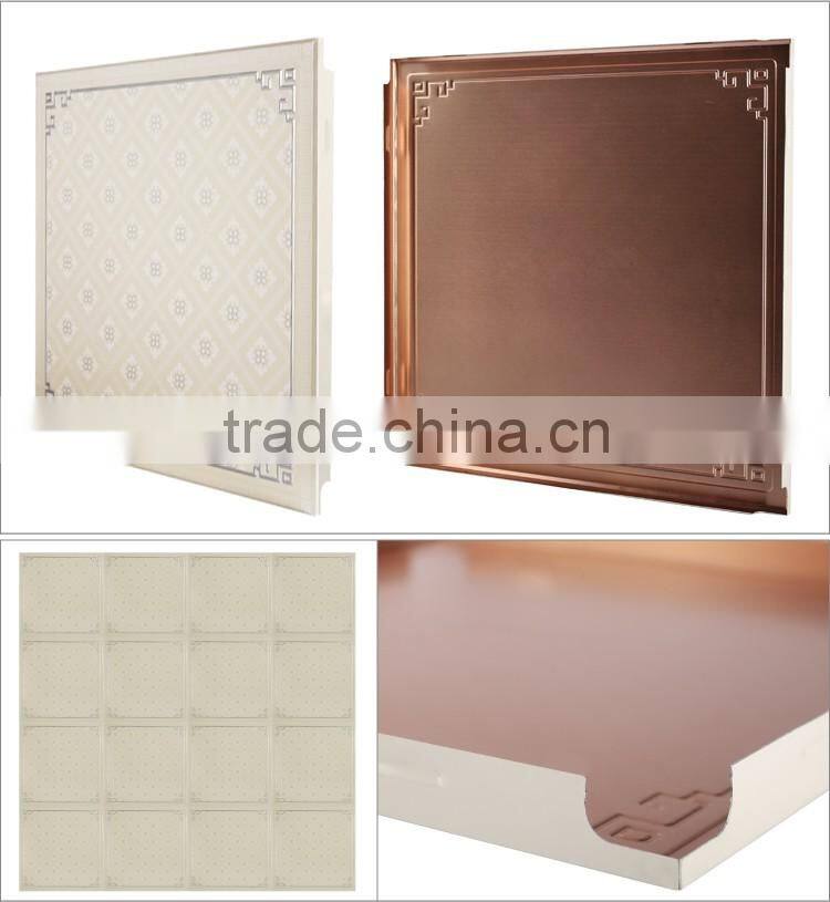 Simple design office decoration Aluminum panel suspended ceiling tiles