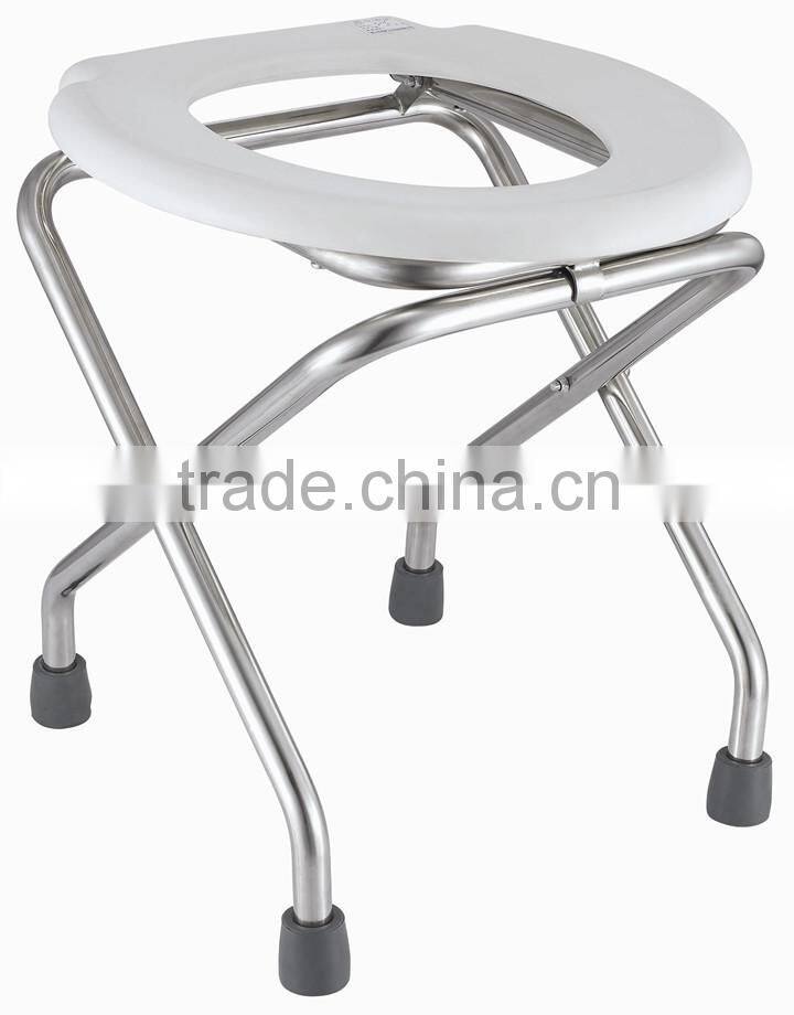 Simple folding aluminum commode chairs