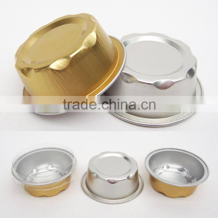 aluminum foil thicken round-shaped cups manufacturer in guangzhou