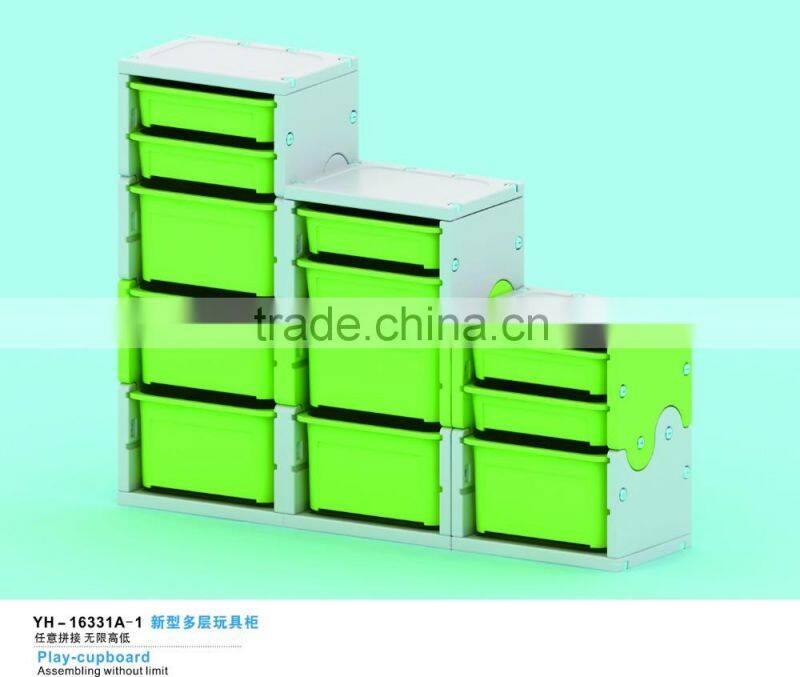 2016 cheap colorful children storage plastic cabinet