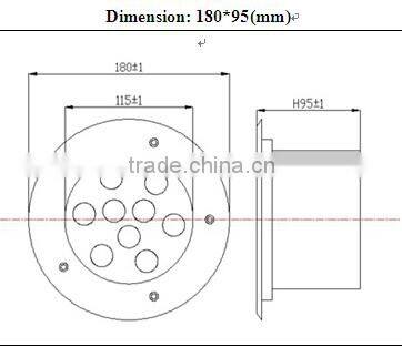 9W LED Underground Light