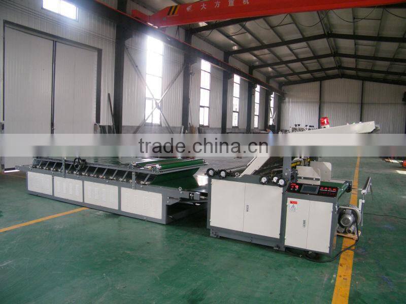Semi-automatic Cardboard Sheet Paper Flute Laminator Lamination Machine;Economic speed 0-100piece/min