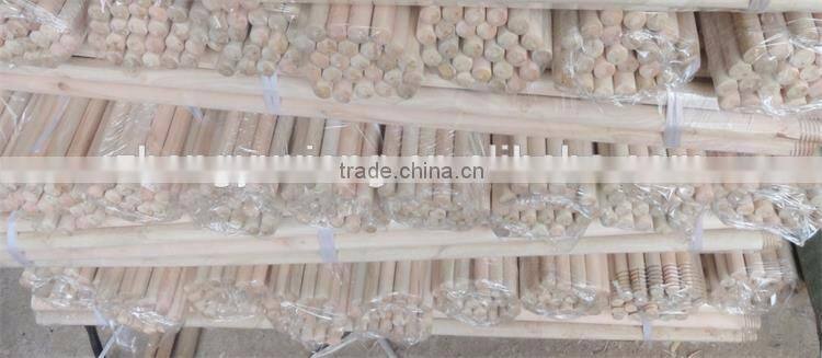 Natural eucalyptus wood round broom stick