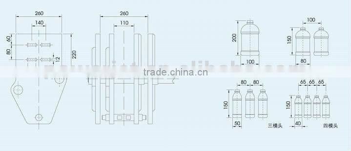 HDPE LDPE LLDPE Extrusion Blow Molding Machine (EB10H45S)