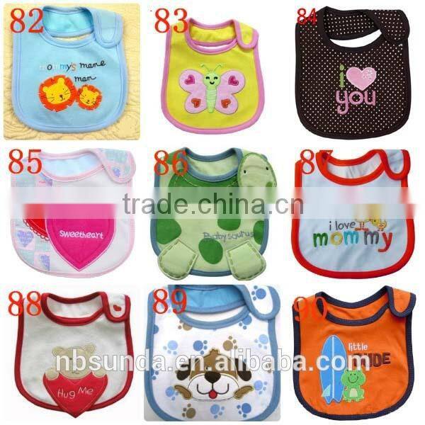 Hot sale customizable cotton baby bibs wholesale