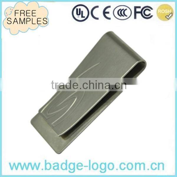 2016 New Engraved Metal Money Clip Holder