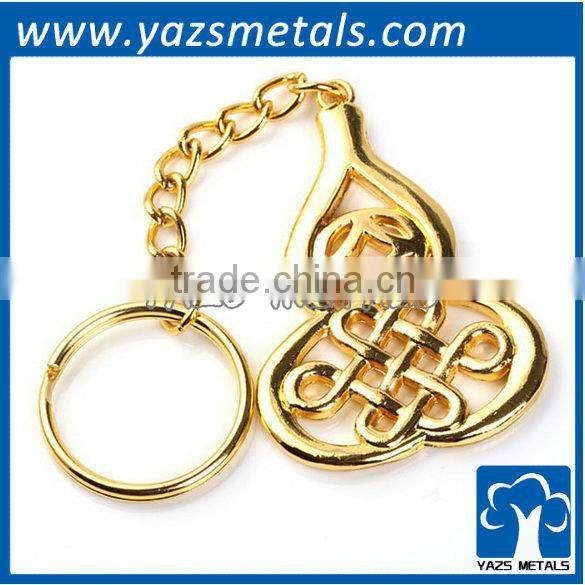 abacus metal 3D gold plating keychain