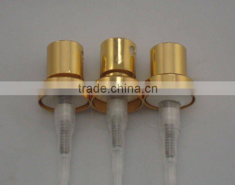 Different size gold aluminium perfume crimp pump for perfume bottle