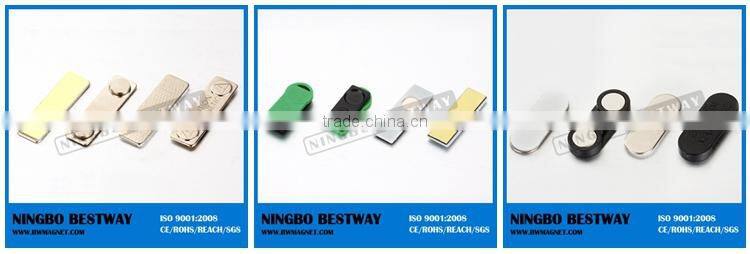 Strong hard neodymium magnet name badage