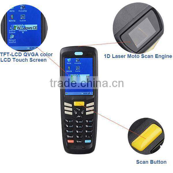 android rugged handheld infrared barcode scanner WifiBluetoothGprs3G Connection