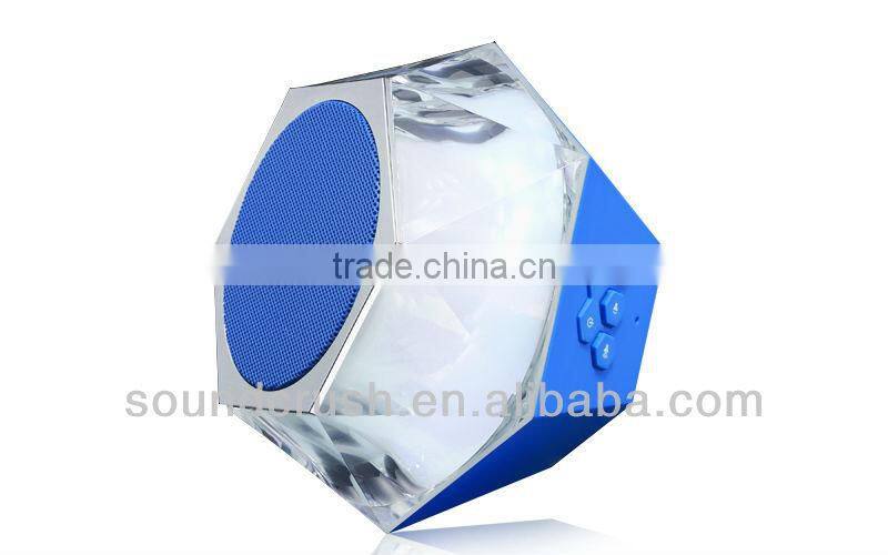 2013 best bluetooth speaker with led light/handfree/wireless/portable for outdoor