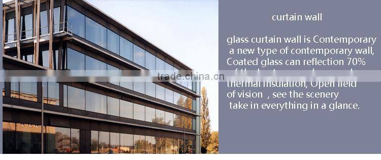 decorative aluminum screen fixed glass window curtain wall