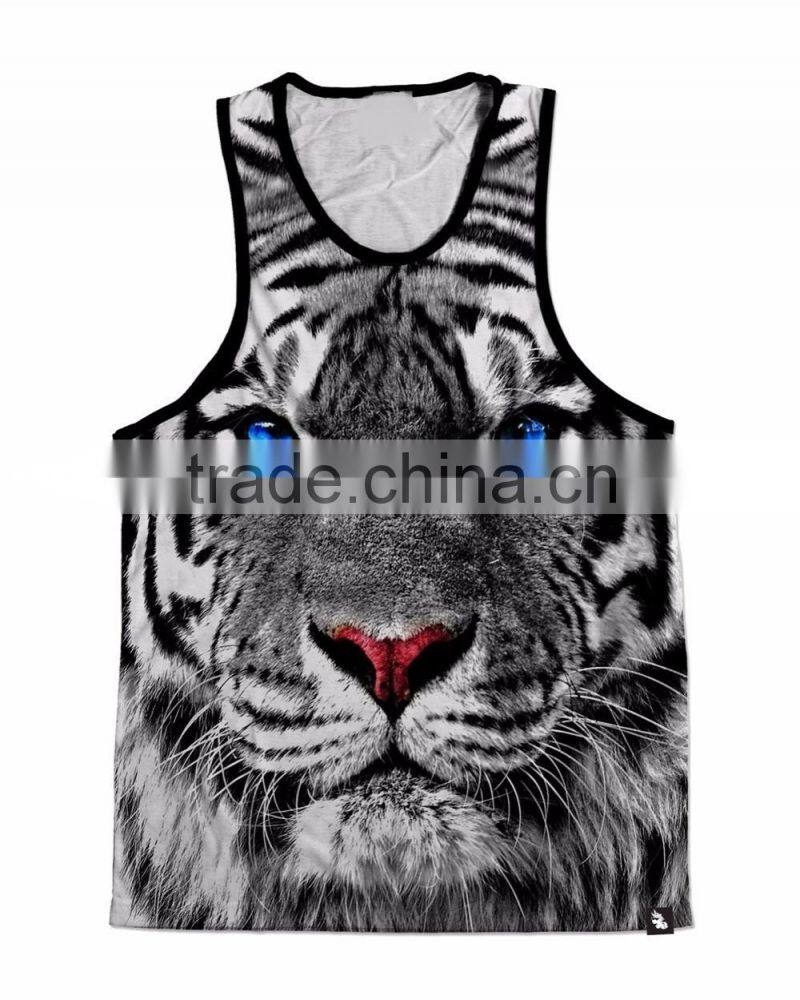 camo sublimated running singlet