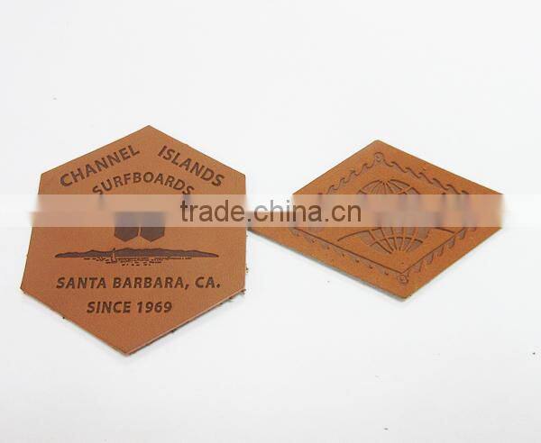 Die Cut Custom Garment Leather Patch for Denim