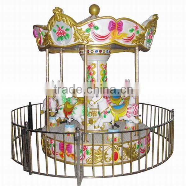 Hot Sale Amusement Park Rides Fairground Games Mini Carousel Horse Toy for Children