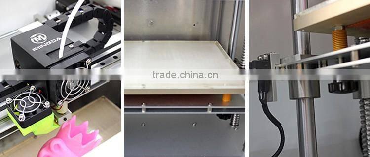 FDM rapid prototyping machine , MINGDA Glitar 4C 3d printer in high quality , smooth 3d model maker