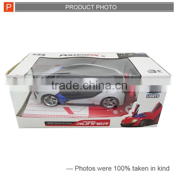 1/18 4 channels kids rc toy remote control car with lights
