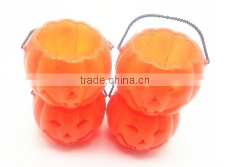 2016 Wholesale Plastic jack-o'-lantern pumpkin lantern pumpkin light pumpkin lamp for Halloween
