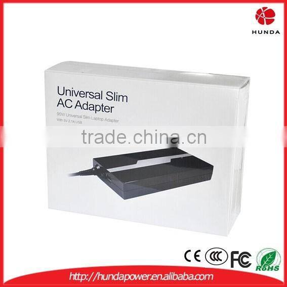Ultra Slim Automatic 90W Universal Laptop AC Adapter / Charger with 1 usb port for IBM Lenovo HP Compaq Samsung Toshiba