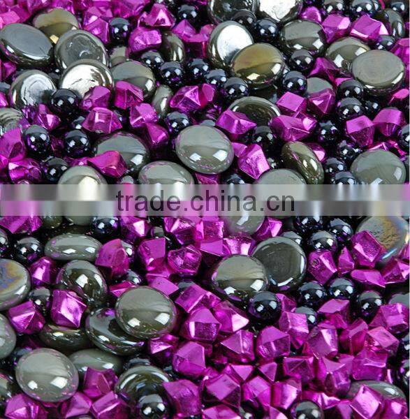 wholesale colored acrylic ice stone, black, Halloween decoration