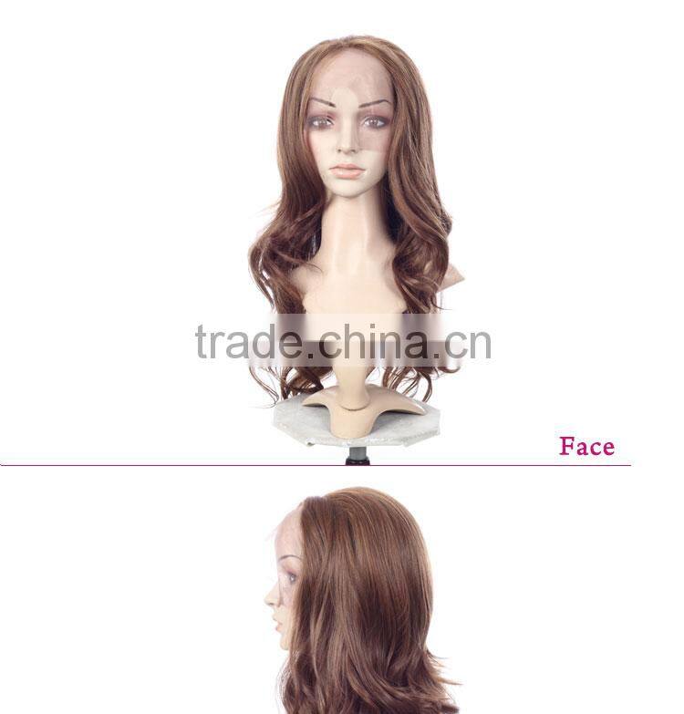 High quality Heat synthetic Fiber bob full lace wig