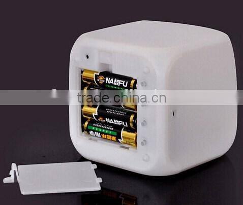 Hot selling 7 color changing led digital alarm clock