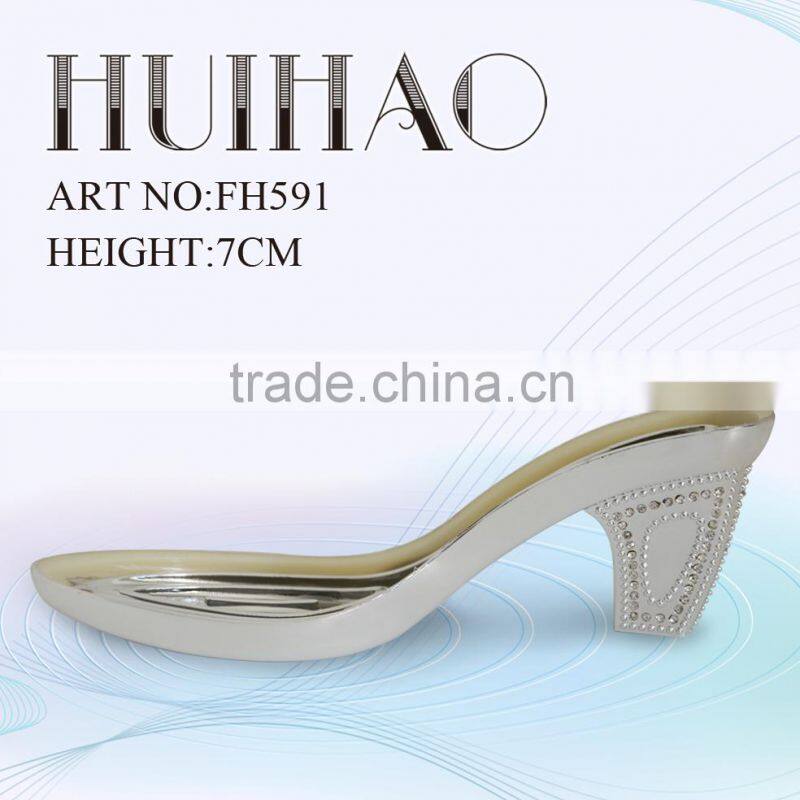 Fashional ABS plastic shoe soles/high heel manufacturer/high heel shoe base