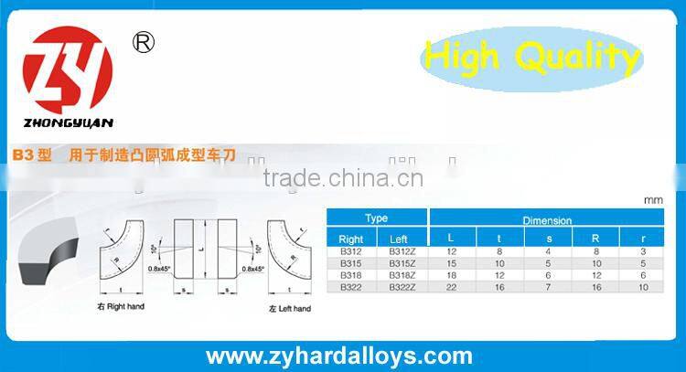 Type A3 sinterred tungsten Carbide welding bade tips