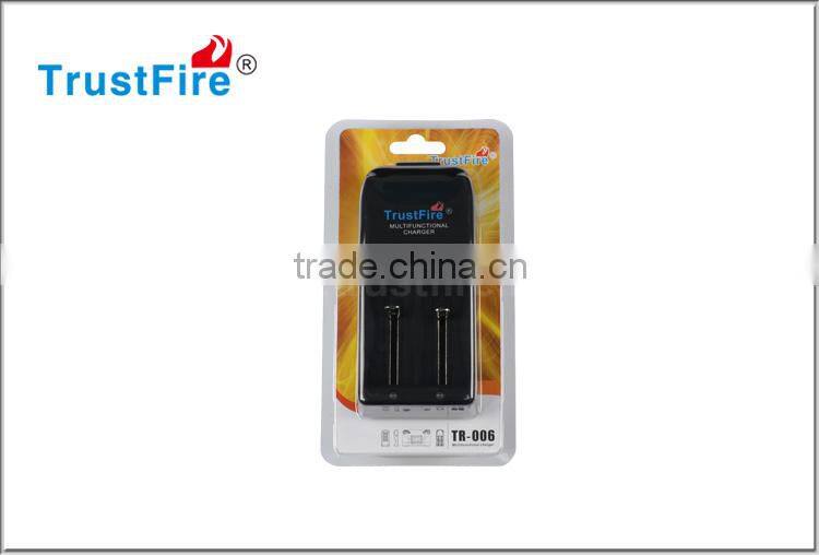 Factory cheap price portable TR-006 battery charger for 26650 and 18650 rechargeable battery