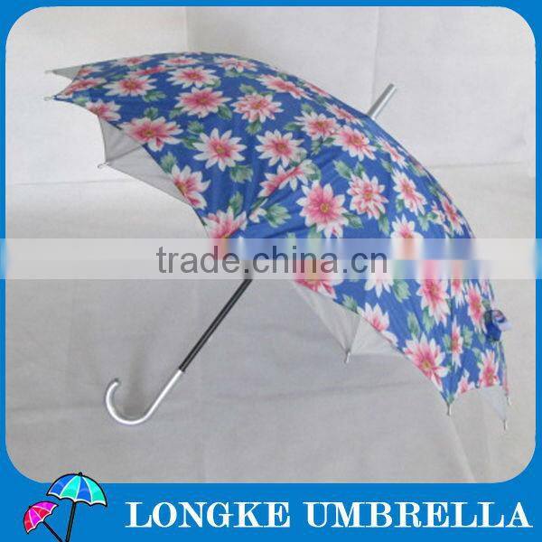 auto open Floral style straight umbrella