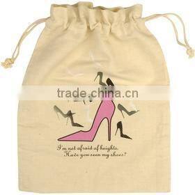 cotton custom velvet drawstring pouch bag