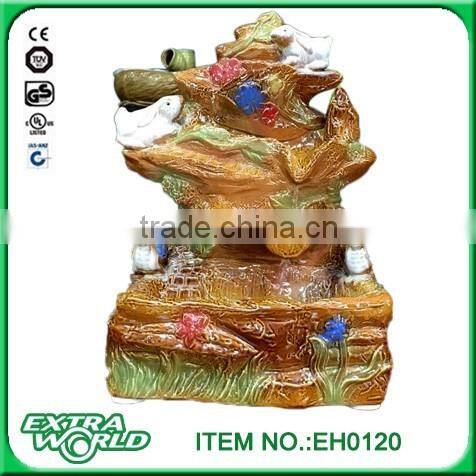 ceramic bird feeder water fountain bird decoration fountain with jar