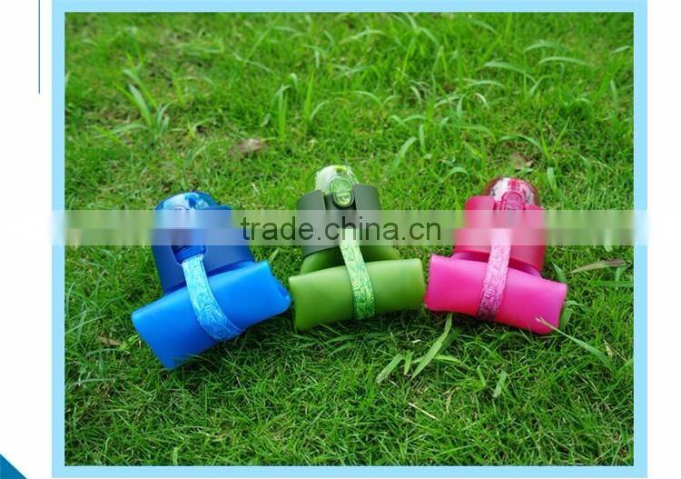 Daily Use Slim Stylish Heat Resistant Folding Silicone Foldable Sports Water Bottle