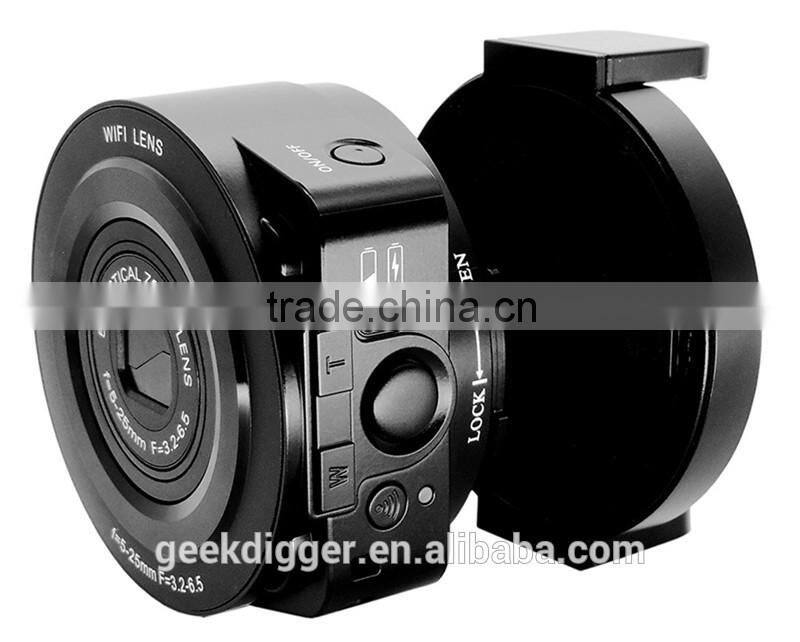 AMKOV JQ1 4X digital 5X Optical Zoom Wifi Digital Camera Selfie Lens-style 20MP Full HD 1080P 30fps