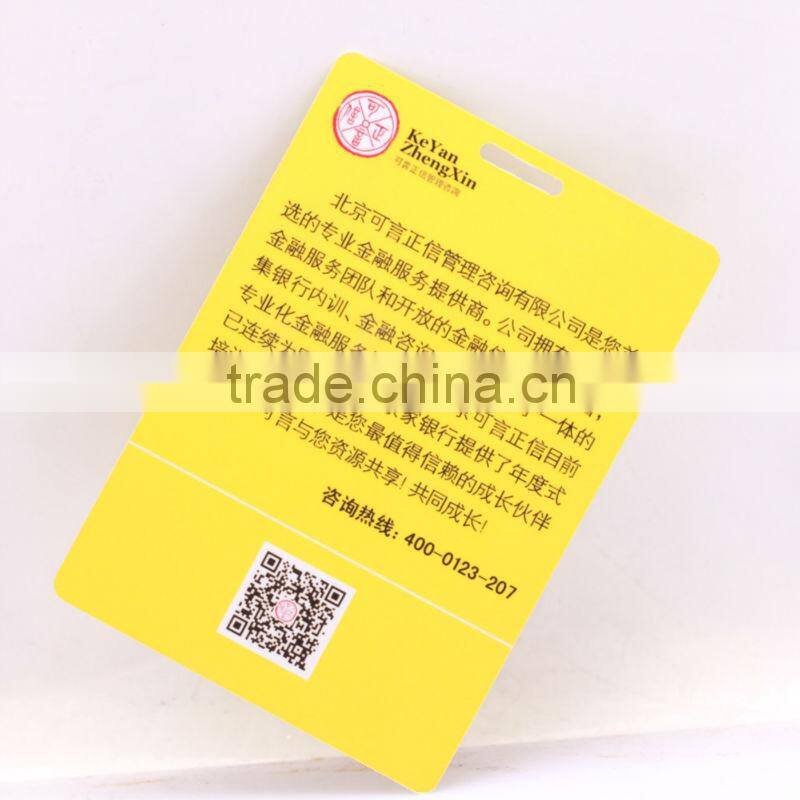 Fashion and Fancy Double Sided PVC Business blank card