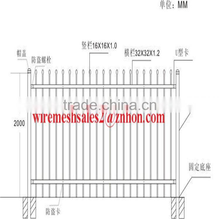 cheap wrought iron fence panels used for community/garden