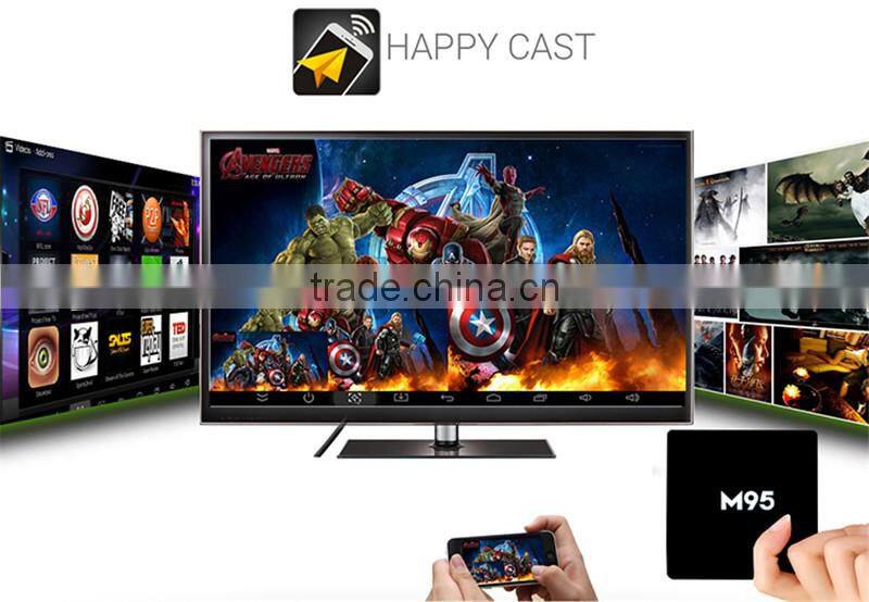 2016 Newest M95 X9 S905 1G 8G Android 5.1 4K TV BOX 2.4G WIFI Bluetooth KODI 16.0 LED