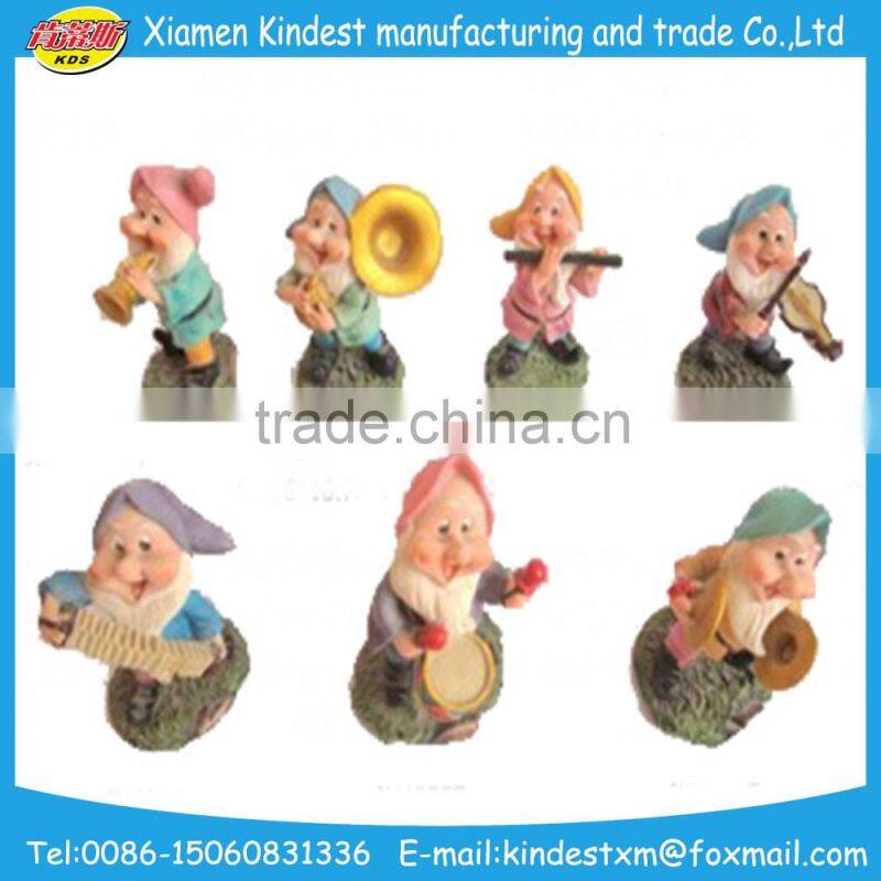 Seven dwarfs ceramic resin sculpture for sale with high quality