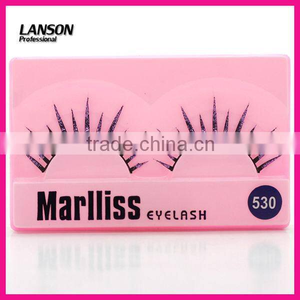 bright purple powder high quality false eyelashes 530#