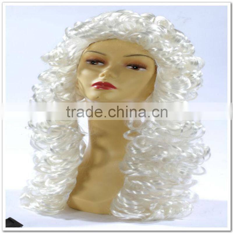 White lace front wig
