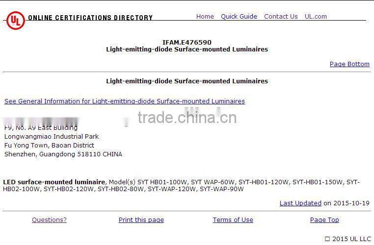 gas station led canopy lights 120lm/w led corn light ul ce rohs listed led garden light