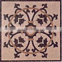 nature marble mosaic flower pattern