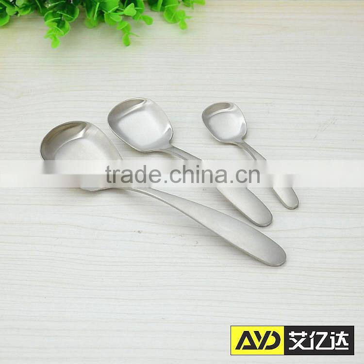 Quadrate Spoon! Aiyida mamanufacture stainless steel spoon
