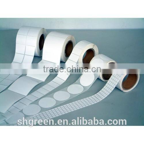 Blank self-adhesive paper sticker roll